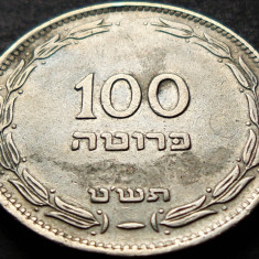 Moneda istorica 100 PRUTA (PRUTAH) - ISRAEL, anul 1954 * cod 5277 B = rara