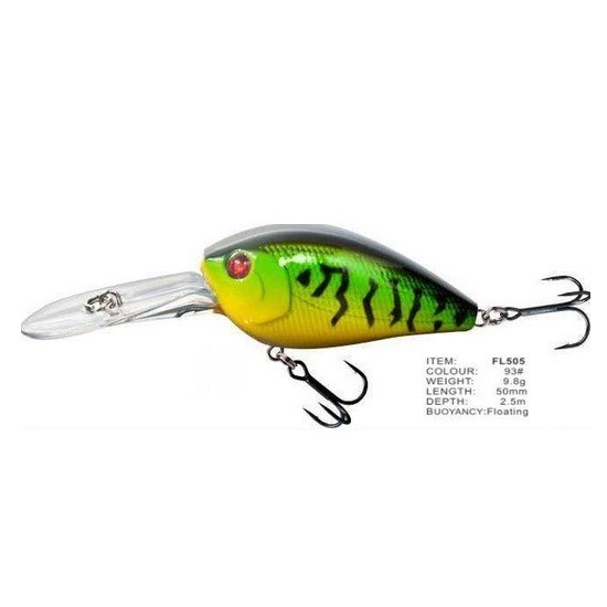 Vobler FL FL505 Floating 50mm 9.8g Depth 2.5m Colour 93