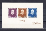 A11 TX7 12 - 1942 - Titu Maiorescu - colita nedantelata, Istorie, Nestampilat