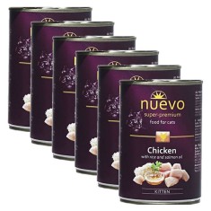 Conserva NUEVO CAT Kitten Chicken 6 x 400 g foto