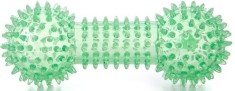 Jucarie gantera dental green 15 cm