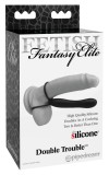 Fetish Fantasy Elite 3w1 silikonowy zestaw: pierścień i anatomiczny element 15cm