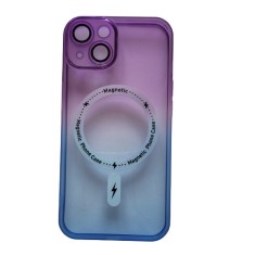 Huse silicon cu incarcare wireless pentru Iphone 14 Mov