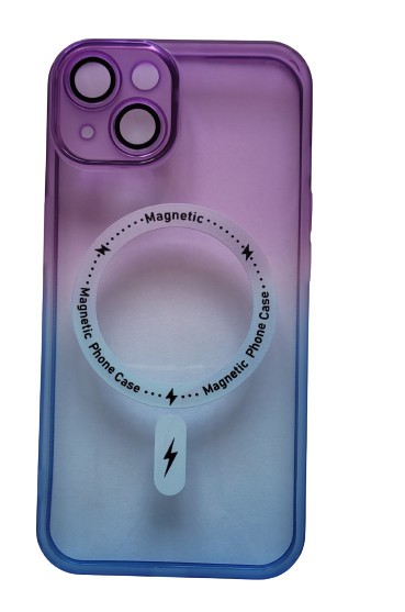 Huse silicon cu incarcare wireless pentru Iphone 14 Mov