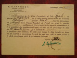 1938-C.P.nec. -Invit. la Primaria Bordeni-Ing.hotarnic Natanson, Necirculata, Printata