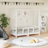 VidaXL Cadru de pat pentru copii, alb, 70x140 cm, lemn masiv de pin 834511