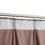 Draperii opace 2 buc. roz antichizat 140x245 cm catifea c&acirc;rlige