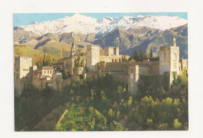 SP1 - Carte Postala - SPANIA - Granada, Alhambra y Sierra Nevada, Necirculata foto
