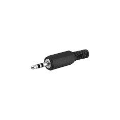 Mufa Jack 3.5 mm stereo tata cu protectie cablu din plastic Goobay