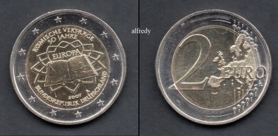 GERMANIA 2 euro 2007 A, Tratatul de la Roma foto