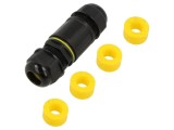 Conector Alimentare AC IP68 cu Şurub Negru SHENZHEN GREENWAY M685AS.5P.4-14MM