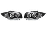 Set faruri tuning Bmw Seria 1 (E81/E82/E87/E88) 09.2004-10.2013 BestAutoVest fata stanga+dreapta fumurii bec H7+H7