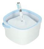 Mop rotativ plat dreptunghiular cu storcator de apa murdara si curata