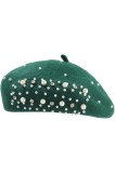 Bereta WELROG Pearl dama, lana, decorata cu perle si strasuri, marime 55-58 cm, eleganta, calduroasa