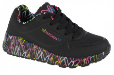 Pantofi pentru adidași Skechers Uno Lite 314976L-BKMT negru foto