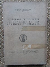 N. N. Condeescu - La legende de Genevieve de Brabant et ses versions Roumaines