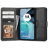 Husa Tech-Protect Wallet Wallet pentru Motorola Moto G72 Negru, Silicon
