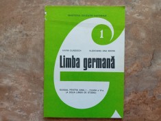 Limba Germana - Manual pentru anul I clasa a VI-a, a doua limba de studiu, 1999 foto