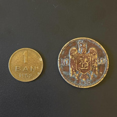 Vand moneda 10 lei 1930 si 1 ban 1952