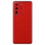 Cumpara ieftin Set Folii Skin Acoperire 360 Compatibile cu Samsung Galaxy S20 Ultra (Set 2) - ApcGsm Wraps Cardinal Red, Rosu, Silicon, Oem