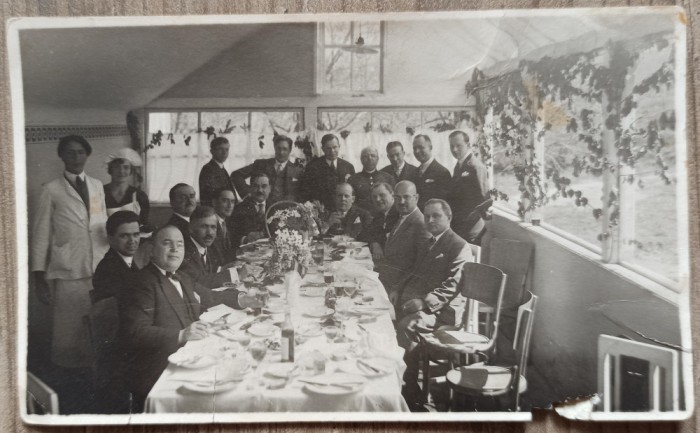 Intrunire a liberalilor, Cluj 1931// foto tip CP
