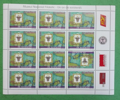 TIMBRE ROMANIA LP1695b/2005 MNH Muzeul Național Filatelic -coala de 12 timbre foto