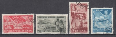 ROMANIA 1948 LP 233 - 1 MAI - ZIUA MUNCII SERIE STAMPILATA foto