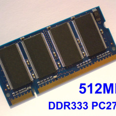 512MB PC2700 DDR333 333MHz , Memorie ram Laptop , Testata cu Memtest86+