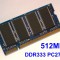 512MB PC2700 DDR333 333MHz , Memorie ram Laptop , Testata cu Memtest86+