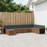Cumpara ieftin Set de canapele de exterior 8 buc. 7-Locuri Natural si Antracit
