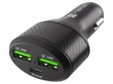 Alimentator auto NATEC USB A x2 și USB C 60W negru