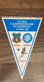 D9 149 - fanion - sport - fotbal - Steaua Bucuresti - Kuusysi - CCE - 5 martie 1986