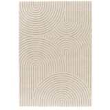 Covor Premium Belgian Model Cabo 59602-055, Marime 120 x 170 cm, Bej, Inaltime Fir 14 mm, Antialergic, Polipropilena, Living, Dormitor, Sufragerie, Bi