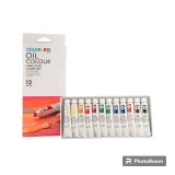 Tempera in ulei 12 culori Tub 12ML