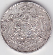 ROMANIA 5 LEI 1883