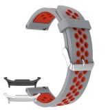 Curea din silicon compatibila cu Samsung Galaxy Watch8 40mm, Gray Ruby