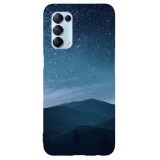 Husa compatibila cu Oppo A76 model Starry night sky, Silicon, TPU, Viceversa, Transparent, Carcasa