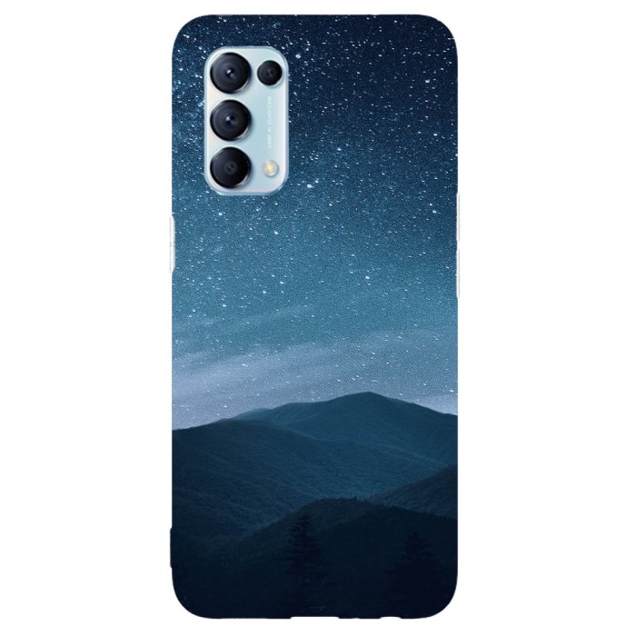 Husa compatibila cu Oppo A76 model Starry night sky, Silicon, TPU, Viceversa