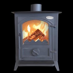 Soba retro Verso 1 CID &amp;ndash; 7,5 kW, cuptor inclus, din oțel și fontă, pentru &amp;icirc;ncălzire și gătit foto