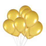 Set 50 Baloane Aurii, 30 cm - Decoratiuni Petreceri, Aniversari, Nunta, Botez. Baloane Latex Rotunde, Auriu Metalizat, Diametru 30cm