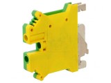 Conector de &Icirc;mbinare Șine 0,2-6mm&sup2; 2 Piste 2 Borne Galben-Verde