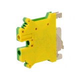 Conector de &Icirc;mbinare Șine 0,2-6mm&sup2; 2 Piste 2 Borne Galben-Verde