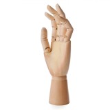 Mană Lemn 25cm, Articulații Mobile, Manechin Desen/Schiță, DIY, Model Artisti