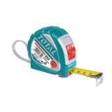 Ruleta metalica 8mX25mm sistem metric si inch cu 3 butoane de blocaj Total TMT126081