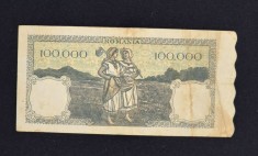 Bancnota Una suta mii lei 28 mai 1946