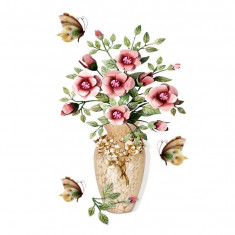 Sticker decorativ, Vaza cu flori, 67 cm, 812STK