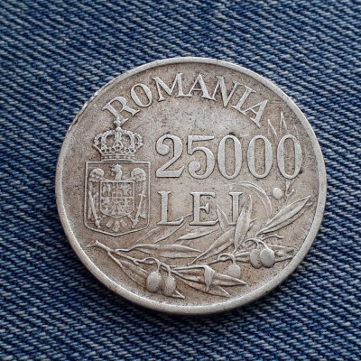 1n - 25000 lei 1946 Romania / argint foto