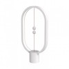 Lampa LED, Lumina ambientala Home DH0040WH, comutator fluctuant, USB, lumina calda, alb