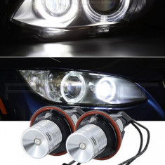 Set 2 Becuri Led Marker Angel Eyes Bmw E39 E60 E61 E39 E63 E64 E65 E66 E83 X5, Alb KRU163