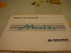 Matiz - Daewoo - manual de utilizare foto